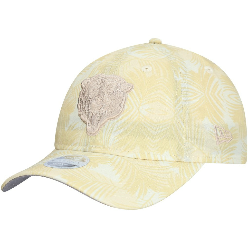 Chicago Bears New Era Women's Frond 9TWENTY Adjustable Hat Cream | NFL