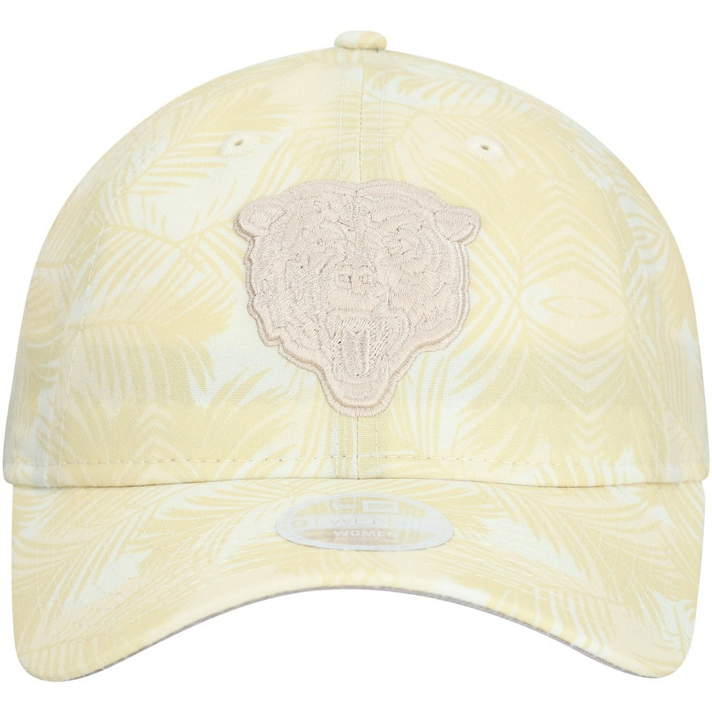 Chicago Bears New Era Women's Frond 9TWENTY Adjustable Hat Cream | NFL