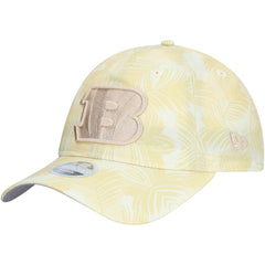 Cincinnati Bengals New Era Women's Frond 9TWENTY Adjustable Hat Cream | NFL