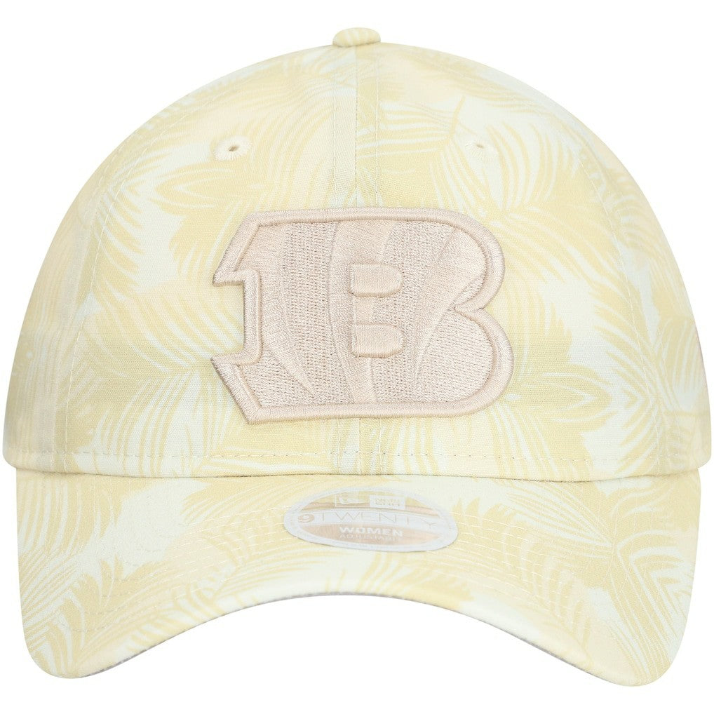 Cincinnati Bengals New Era Women's Frond 9TWENTY Adjustable Hat Cream | NFL
