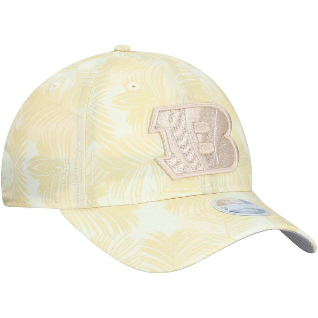Cincinnati Bengals New Era Women's Frond 9TWENTY Adjustable Hat Cream | NFL
