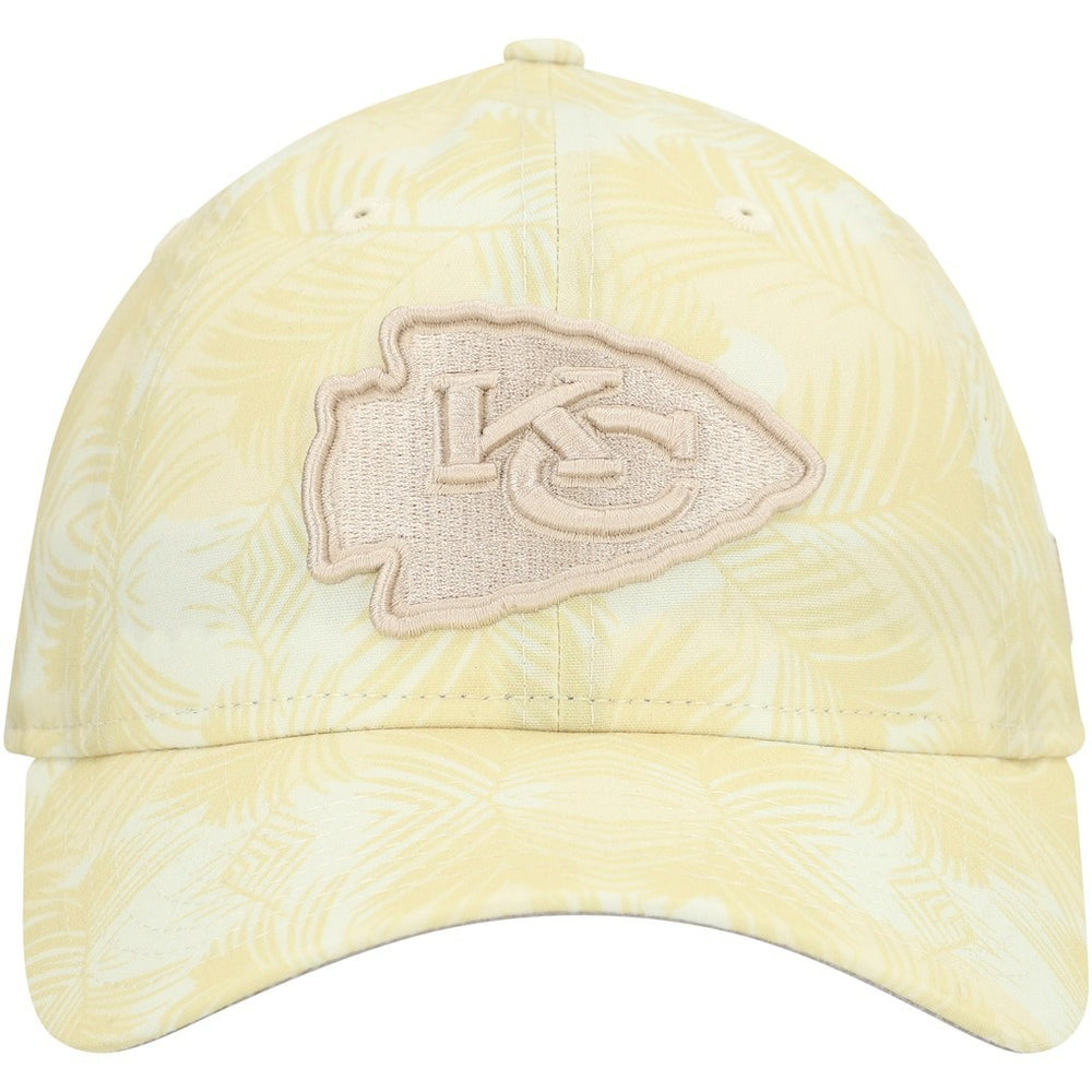 Kansas City Chiefs New Era Women's Frond 9TWENTY Adjustable Hat Cream | NFL