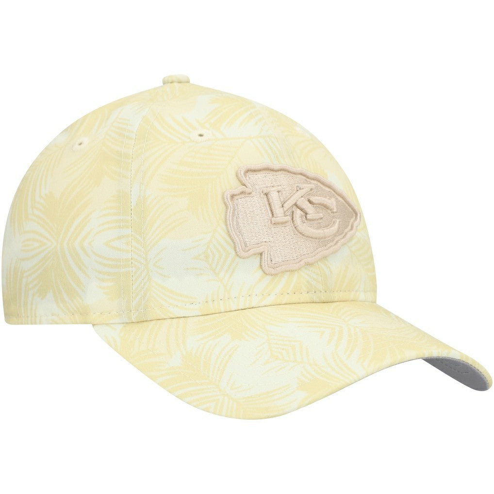 Kansas City Chiefs New Era Women's Frond 9TWENTY Adjustable Hat Cream | NFL