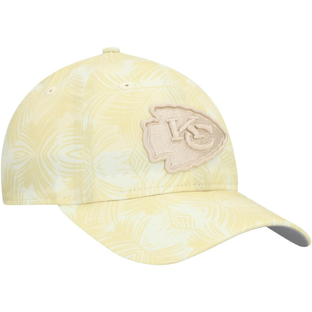 Kansas City Chiefs New Era Women's Frond 9TWENTY Adjustable Hat Cream | NFL