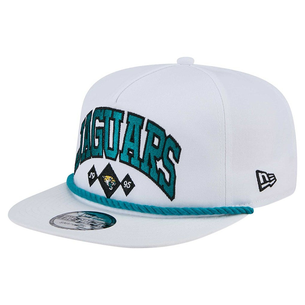 Jacksonville Jaguars New Era Diamond Golfer Snapback Hat White | NFL