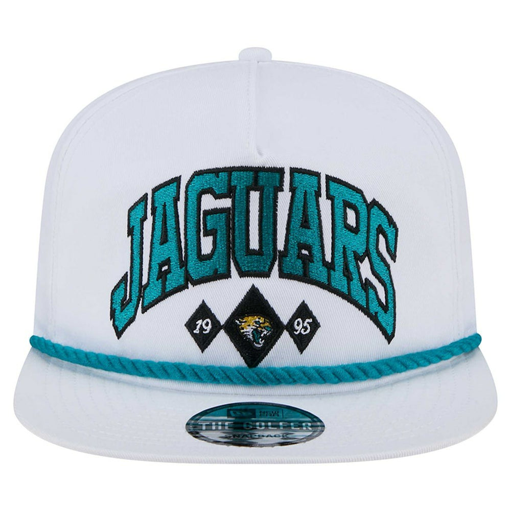 Jacksonville Jaguars New Era Diamond Golfer Snapback Hat White | NFL
