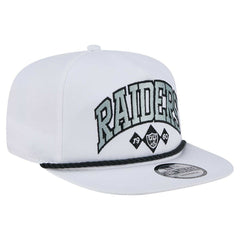 Las Vegas Raiders New Era Diamond Golfer Snapback Hat White | NFL