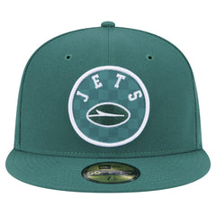 New York Jets New Era Checkered 59FIFTY Fitted Hat Green | NFL