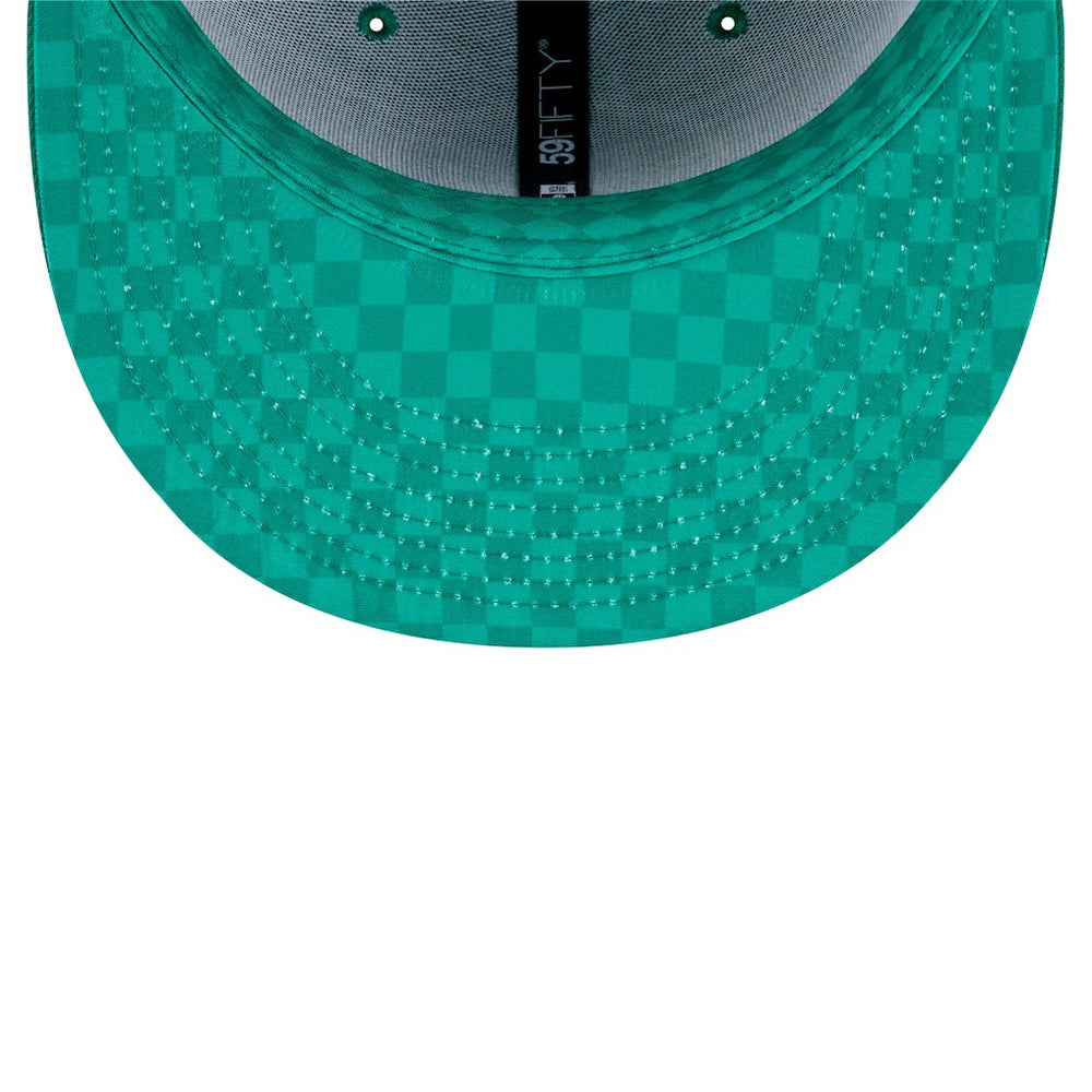 Philadelphia Eagles New Era Checkered 59FIFTY Fitted Hat Kelly Green | NFL