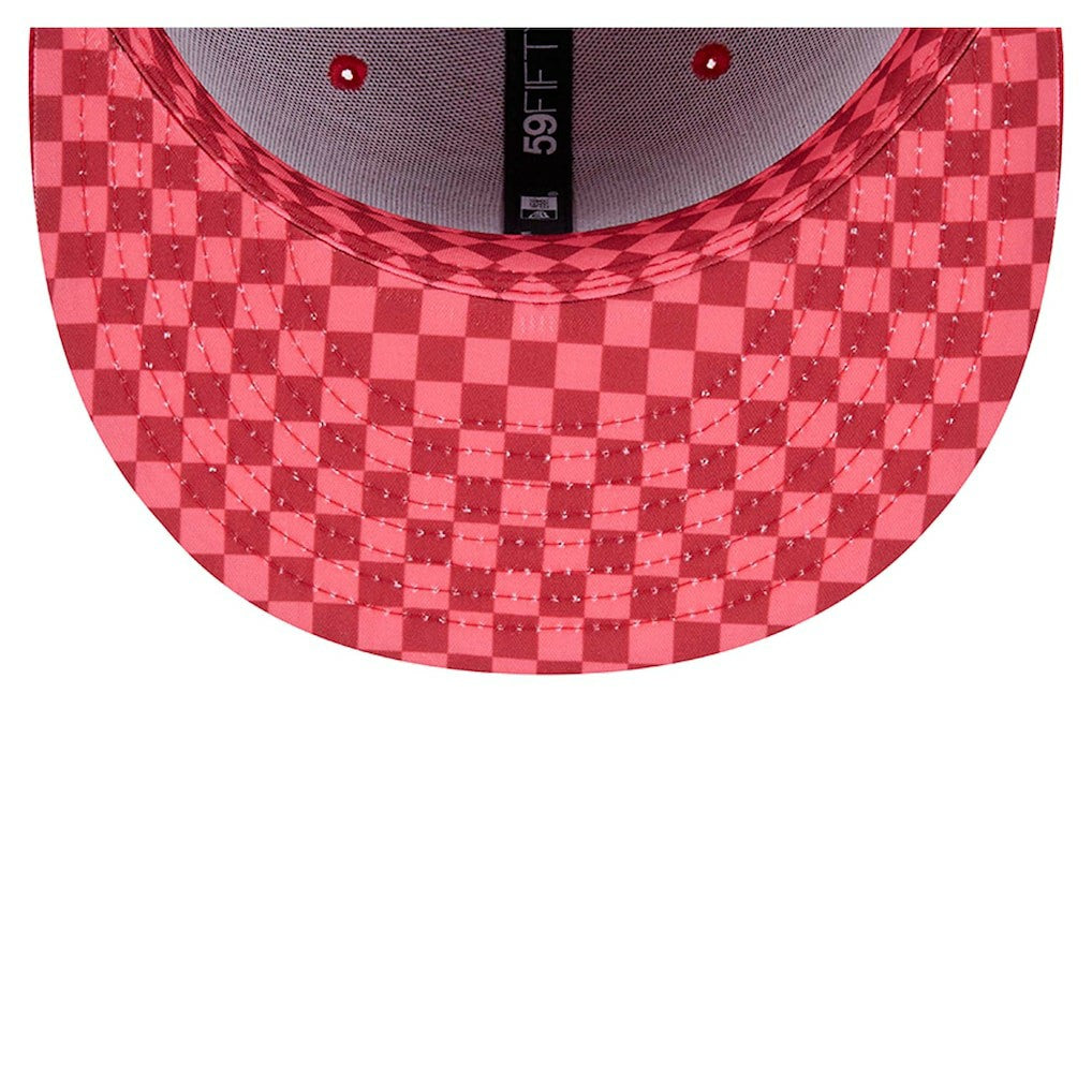 San Francisco 49ers New Era Checkered 59FIFTY Fitted Hat Scarlet | NFL