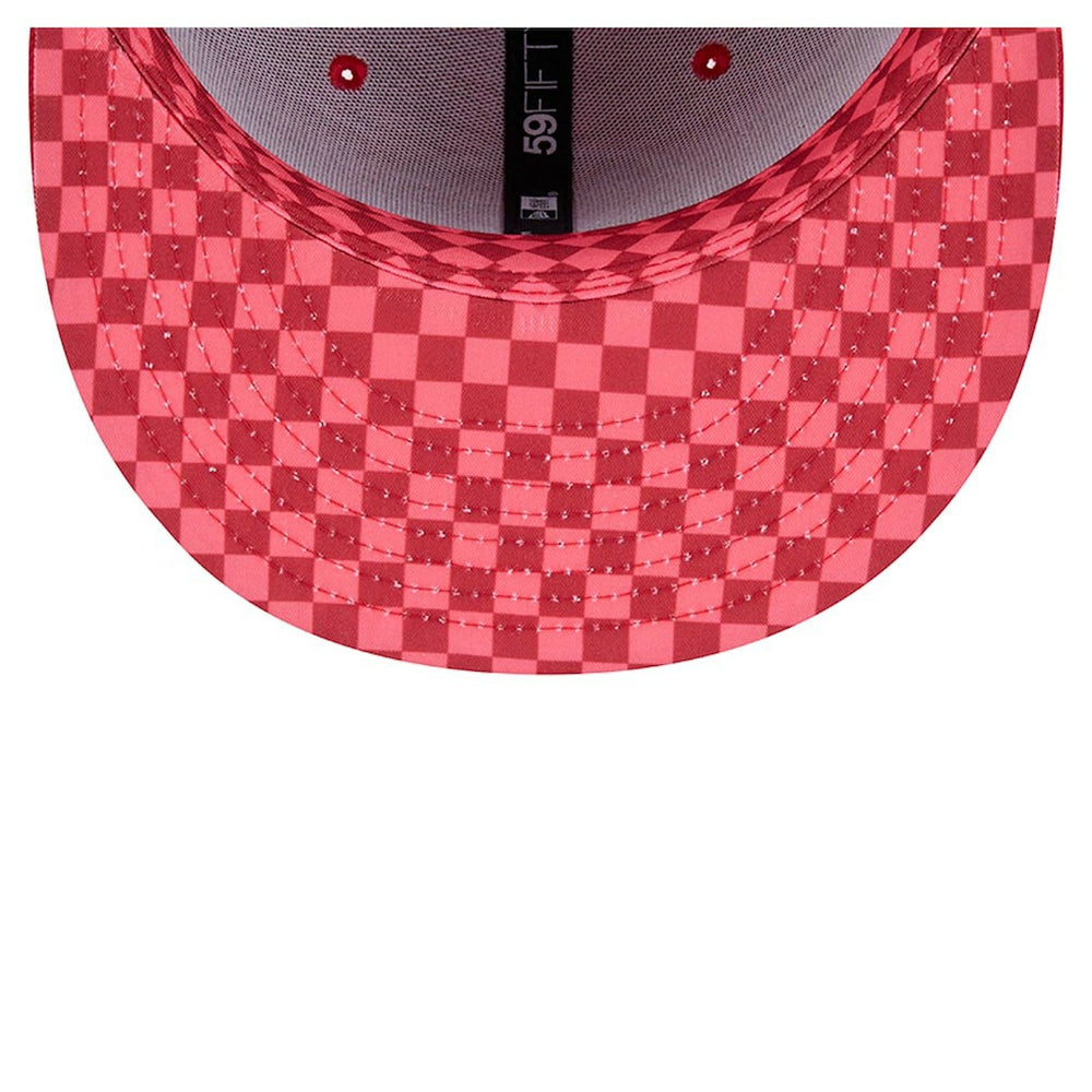 San Francisco 49ers New Era Checkered 59FIFTY Fitted Hat Scarlet | NFL