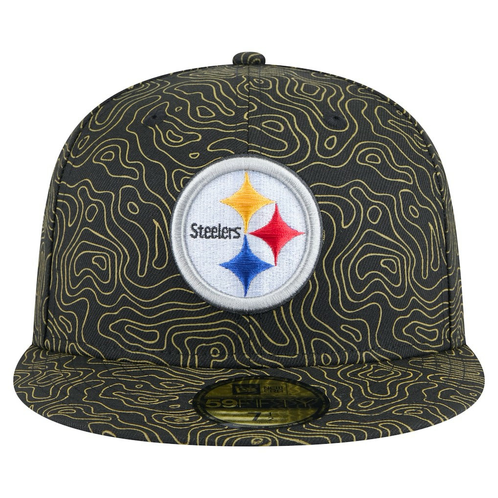 Pittsburgh Steelers New Era Geo 59FIFTY Fitted Hat Black | NFL