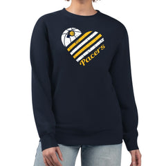 Indiana Pacers G-III 4Her by Carl Banks Women's Heart Graphic Fleece Pullover Sweatshirt Navy - NBA