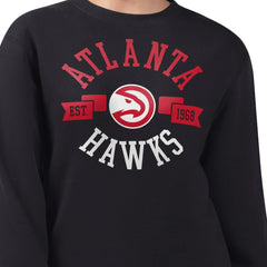 Atlanta Hawks G-III 4Her by Carl Banks Women's Large Team Logo Graphic Fleece Pullover Sweatshirt Black - NBA
