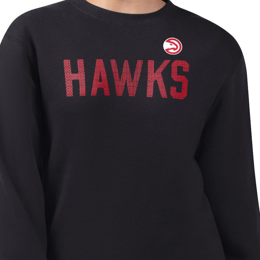 Atlanta Hawks G-III 4Her by Carl Banks Women's Dot Print Team Graphic Fleece Pullover Sweatshirt Black - NBA