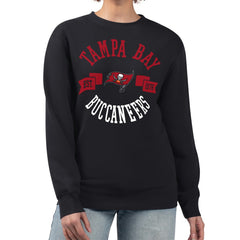 Tampa Bay Buccaneers G-III 4Her by Carl Banks Women's Large Team Graphic Fleece Pullover Sweatshirt Black | NFL