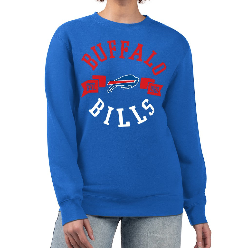 Buffalo Bills G-III 4Her by Carl Banks Women's Large Team Graphic Fleece Pullover Sweatshirt Royal | NFL