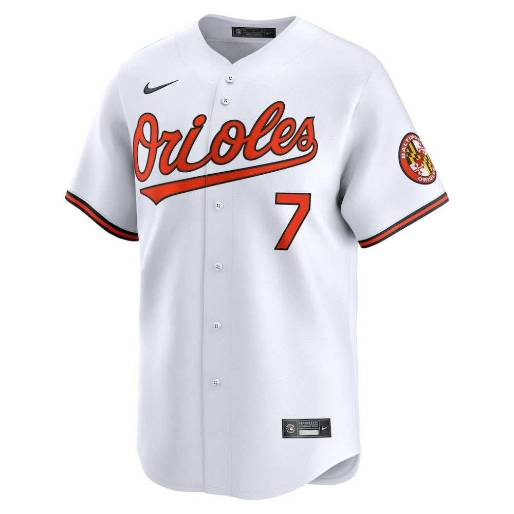 Jackson Holliday Baltimore Orioles Nike Home Limited Player Jersey - MLB