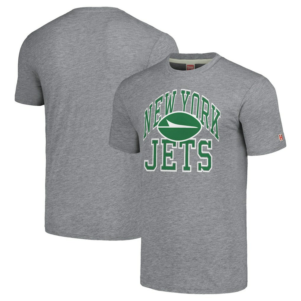 New York Jets Homage Unisex Arch T-Shirt Gray | NFL