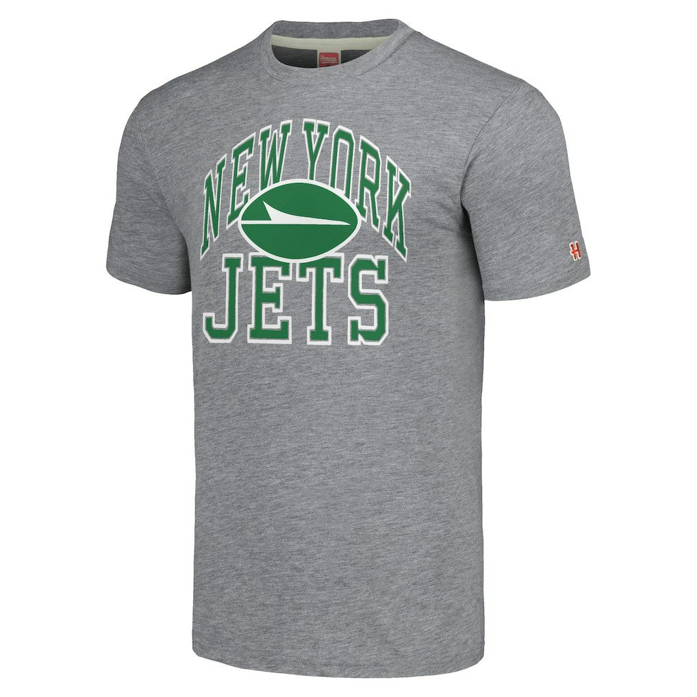 New York Jets Homage Unisex Arch T-Shirt Gray | NFL