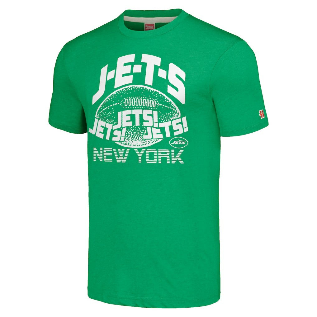 New York Jets Homage Unisex J-E-T-S Tri-Blend T-Shirt Green | NFL