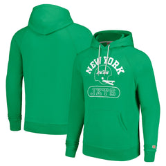 New York Jets Homage Unisex Helmet Tri-Blend Pullover Hoodie Green | NFL