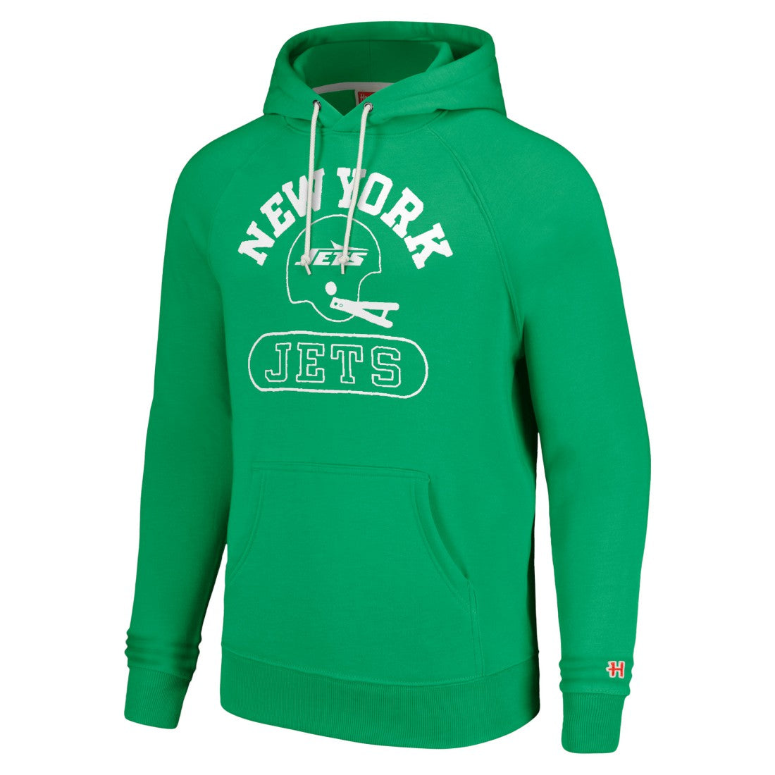 New York Jets Homage Unisex Helmet Tri-Blend Pullover Hoodie Green | NFL