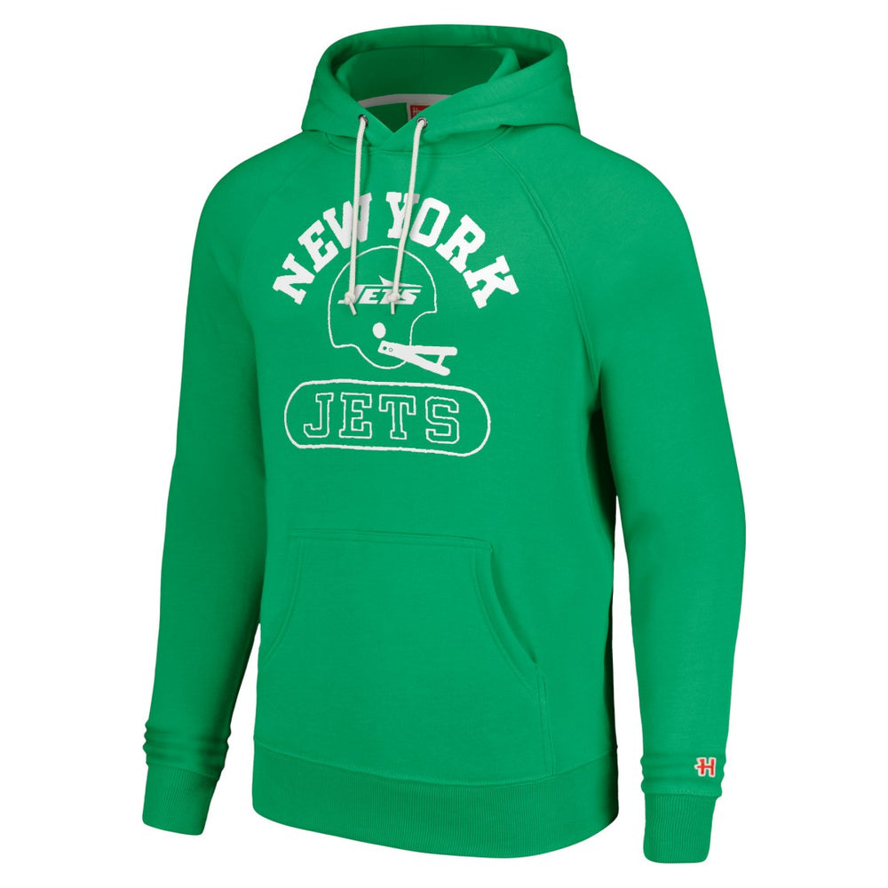 New York Jets Homage Unisex Helmet Tri-Blend Pullover Hoodie Green | NFL
