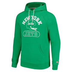 New York Jets Homage Unisex Helmet Tri-Blend Pullover Hoodie Green | NFL