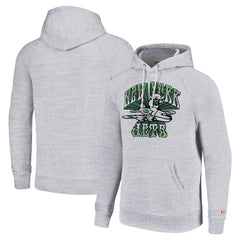 New York Jets Homage Unisex Grateful Dead Tri-Blend Pullover Hoodie White | NFL