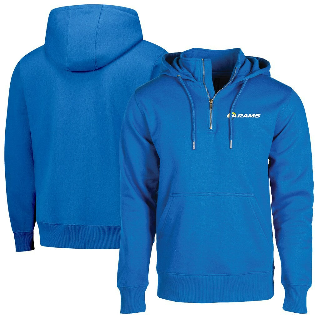 Los Angeles Rams Dunbrooke Unisex Defender Quarter-Zip Hoodie Royal | NFL