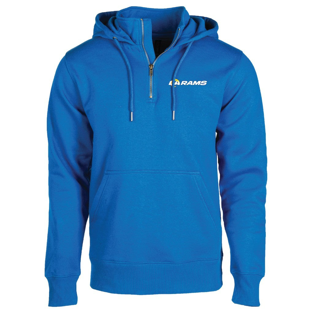 Los Angeles Rams Dunbrooke Unisex Defender Quarter-Zip Hoodie Royal | NFL