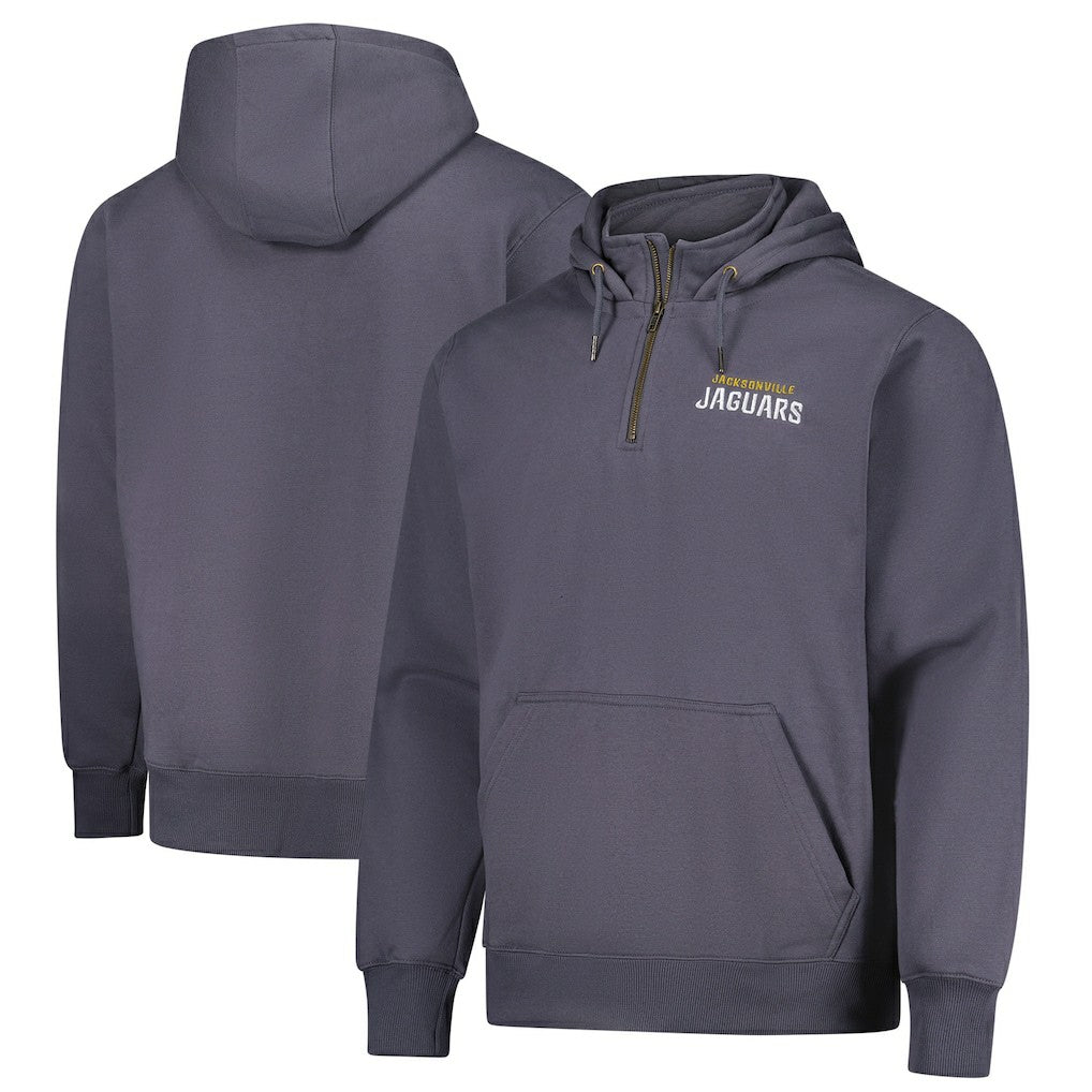 Jacksonville Jaguars Dunbrooke Unisex Defender Quarter-Zip Hoodie Graphite | NFL