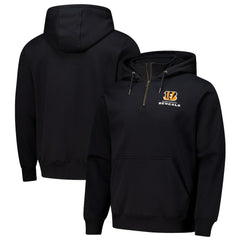 Cincinnati Bengals Dunbrooke Unisex Defender Quarter-Zip Hoodie Black | NFL
