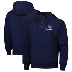 Dallas Cowboys Dunbrooke Unisex Defender Quarter-Zip Hoodie Navy | NFL