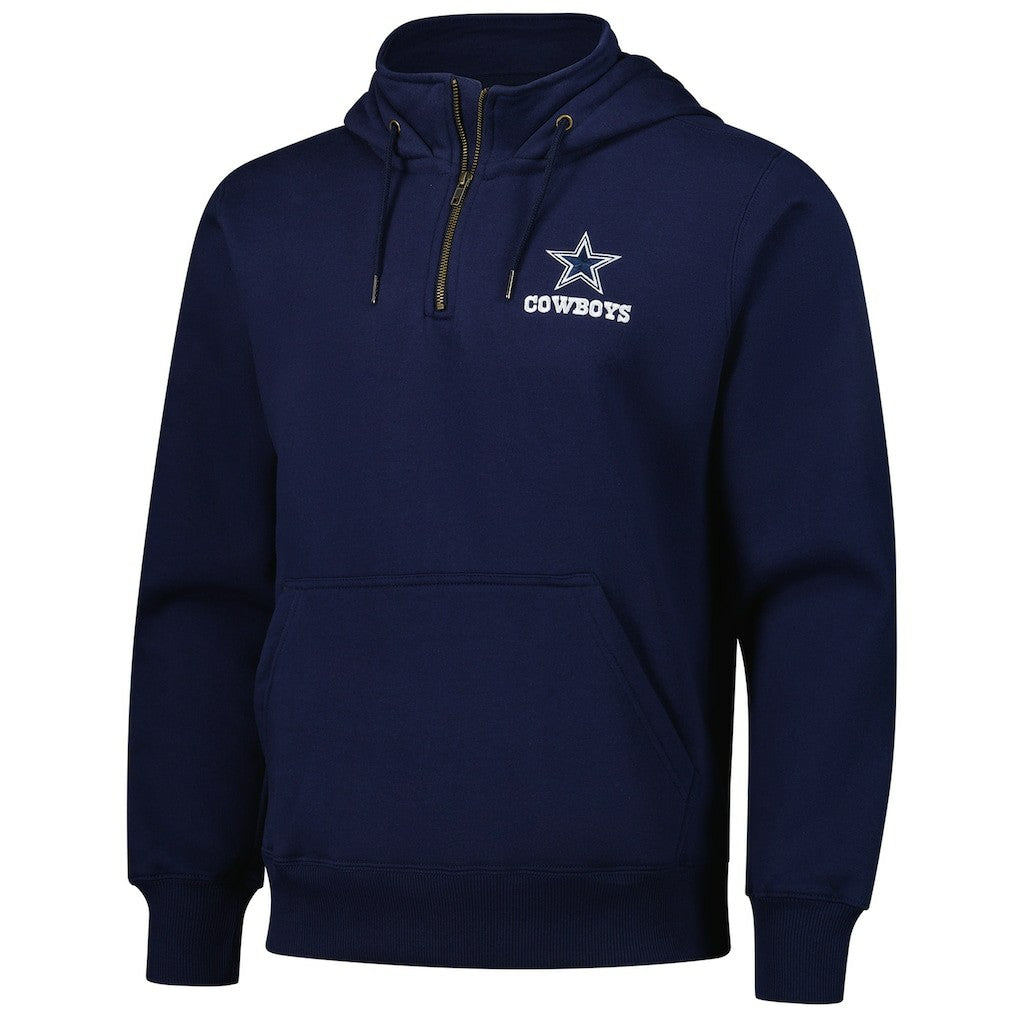 Dallas Cowboys Dunbrooke Unisex Defender Quarter-Zip Hoodie Navy | NFL