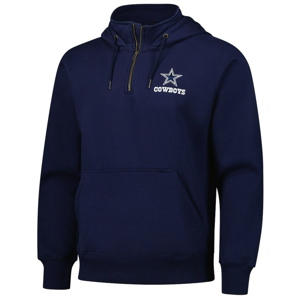 Dallas Cowboys Dunbrooke Unisex Defender Quarter-Zip Hoodie Navy | NFL