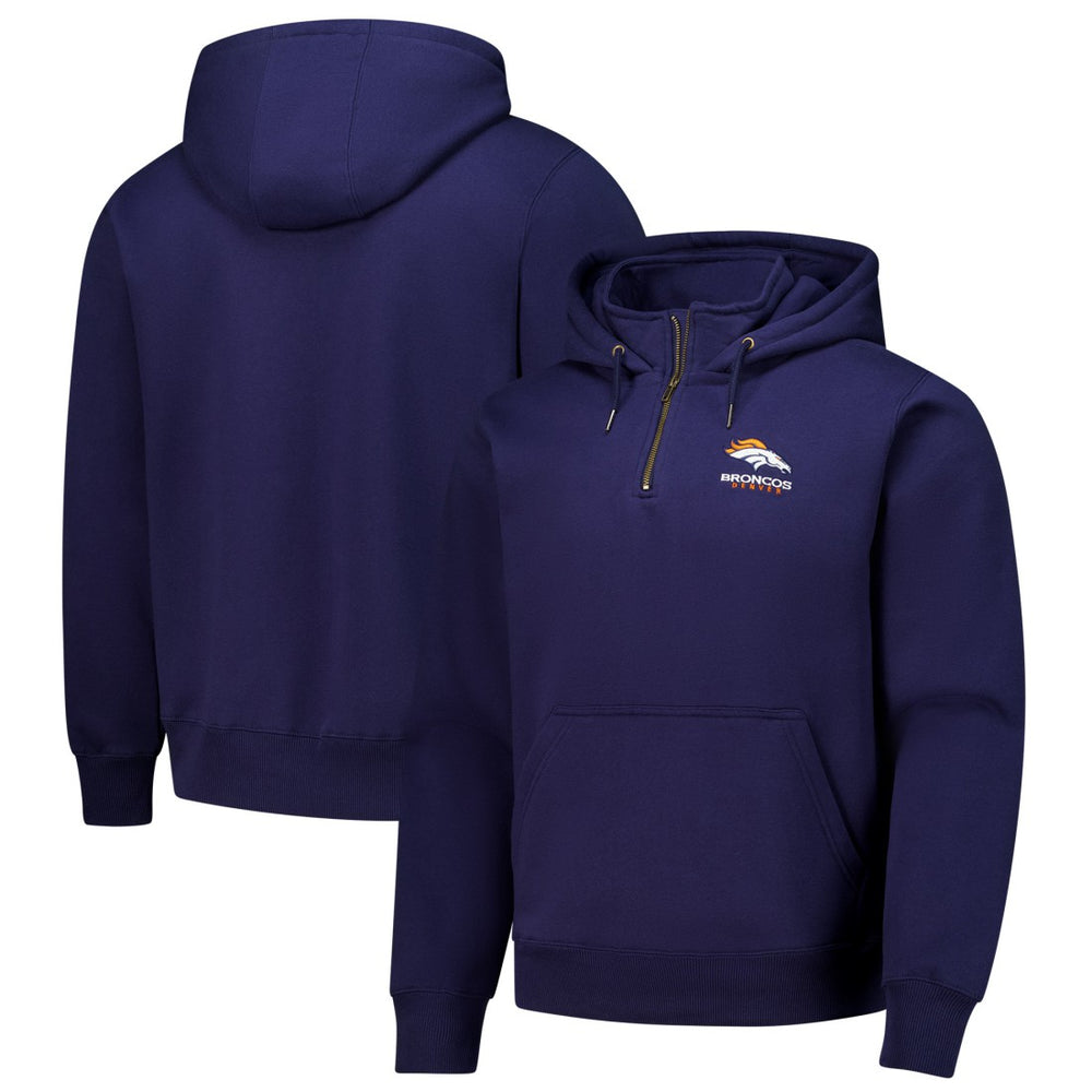 Denver Broncos Dunbrooke Unisex Defender Quarter-Zip Hoodie Navy | NFL