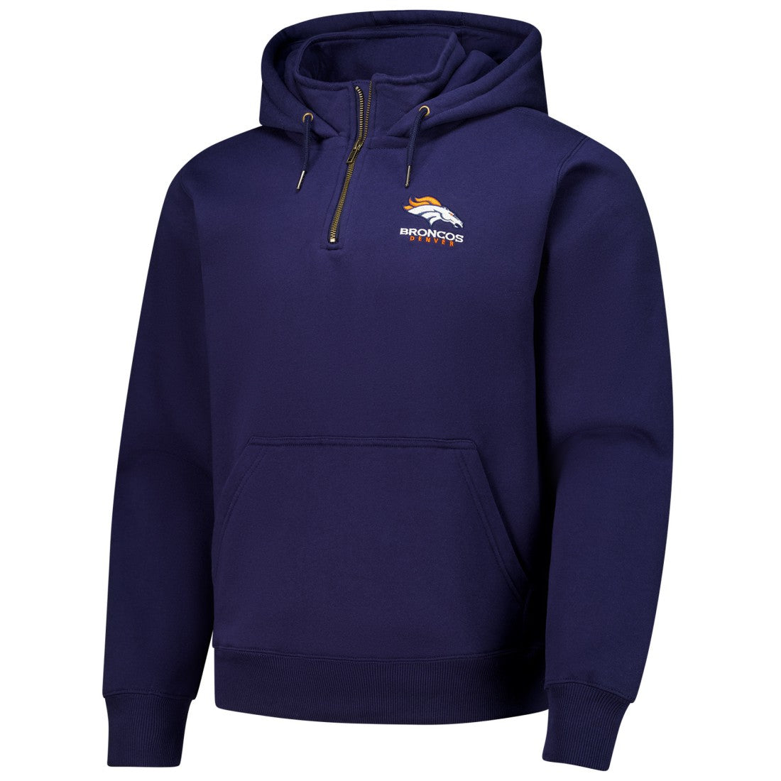 Denver Broncos Dunbrooke Unisex Defender Quarter-Zip Hoodie Navy | NFL