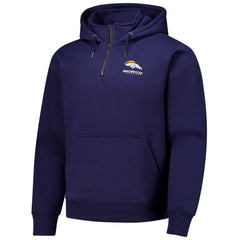 Denver Broncos Dunbrooke Unisex Defender Quarter-Zip Hoodie Navy | NFL