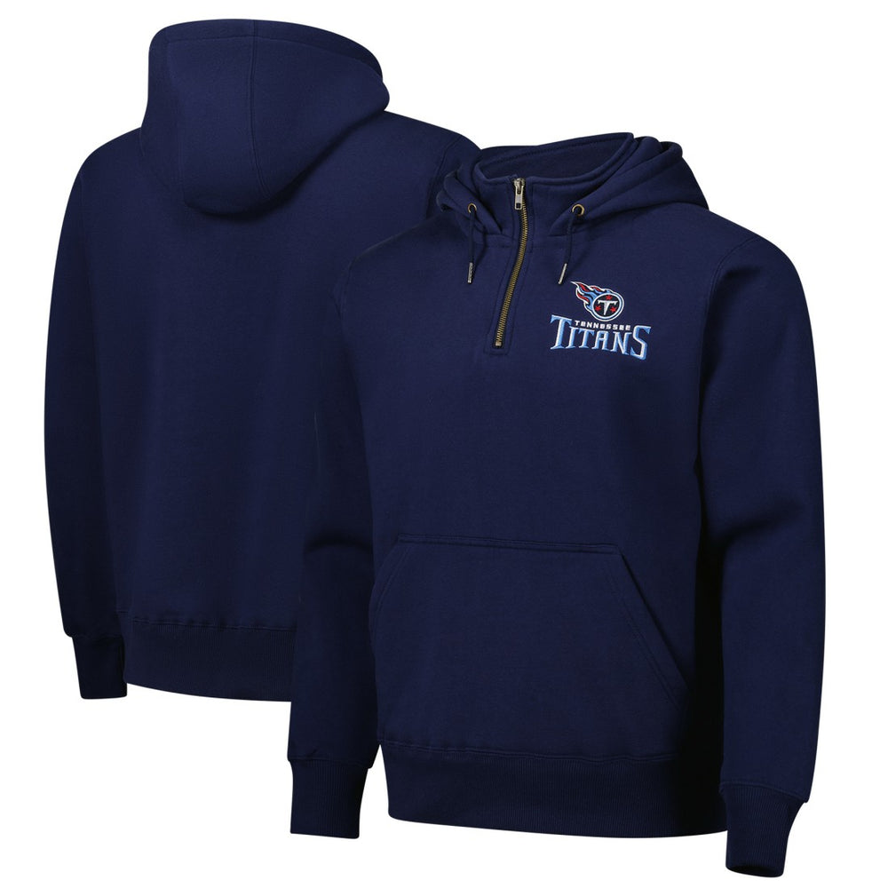 Tennessee Titans Dunbrooke Unisex Defender Quarter-Zip Hoodie Navy | NFL