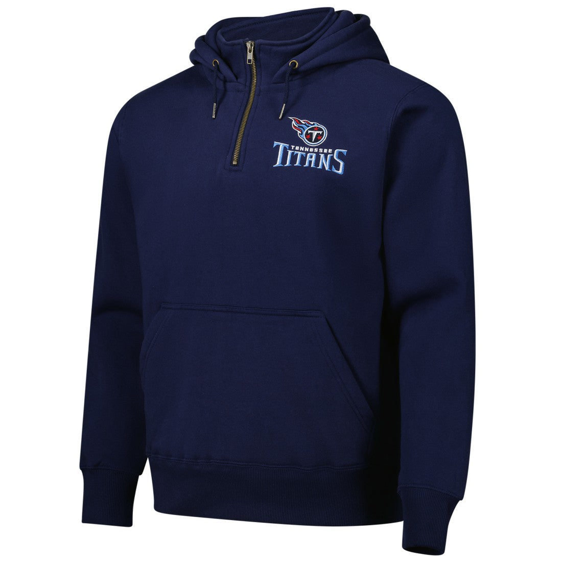 Tennessee Titans Dunbrooke Unisex Defender Quarter-Zip Hoodie Navy | NFL
