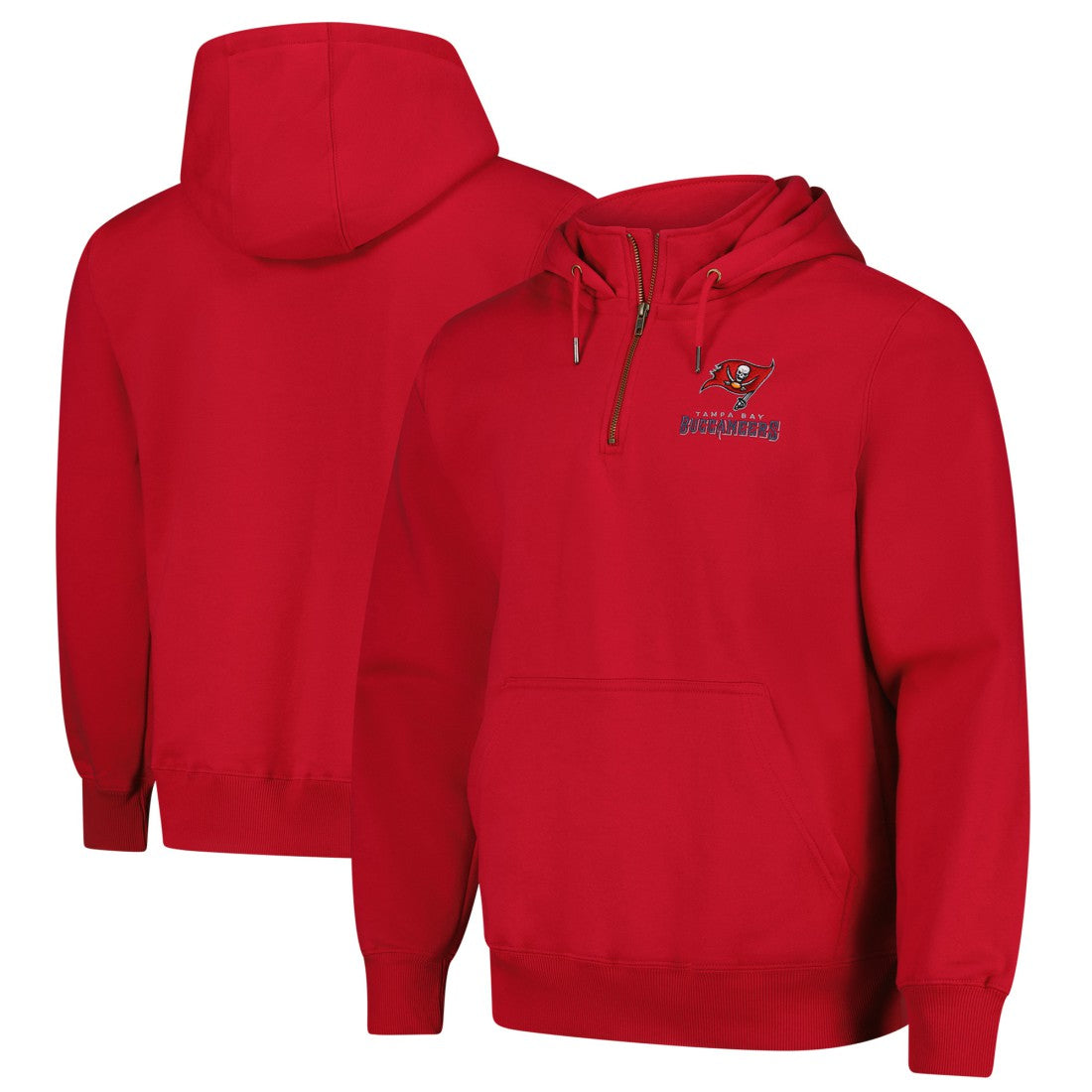 Tampa Bay Buccaneers Dunbrooke Unisex Defender Quarter-Zip Hoodie Red | NFL