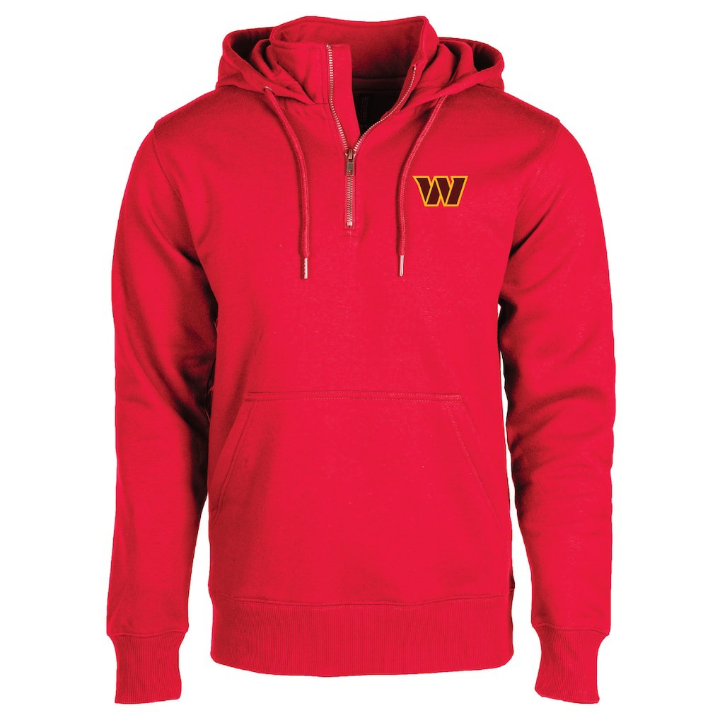 Washington Commanders Dunbrooke Unisex Defender Quarter-Zip Hoodie Burgundy | NFL