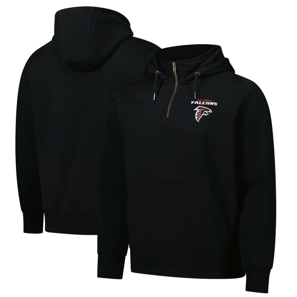 Atlanta Falcons Dunbrooke Unisex Defender Quarter-Zip Hoodie Black | NFL