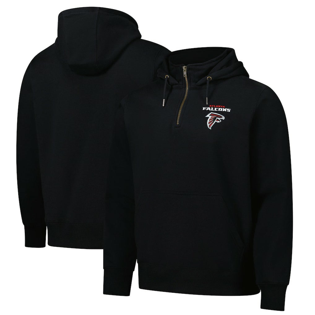 Atlanta Falcons Dunbrooke Unisex Defender Quarter-Zip Hoodie Black | NFL