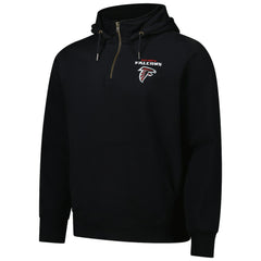 Atlanta Falcons Dunbrooke Unisex Defender Quarter-Zip Hoodie Black | NFL