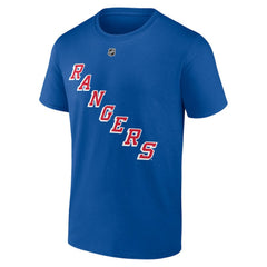 Matt Rempe New York Rangers Fanatics Authentic Stack Name & Number T-Shirt - Blue - NHL