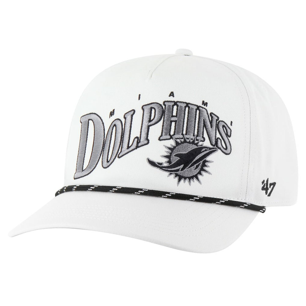 Miami Dolphins '47 Wave Speckle Hitch Rope Adjustable Hat White | 47 brand