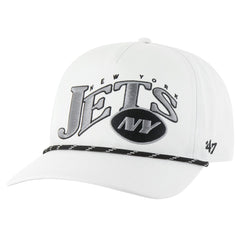 New York Jets '47 Wave Speckle Hitch Rope Adjustable Hat White | 47 brand